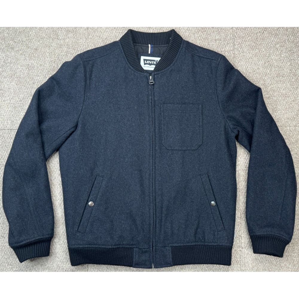 Levi's GIII Apparel Group Rare Vintage Men's Full Zip Bomber Jacket Size Small